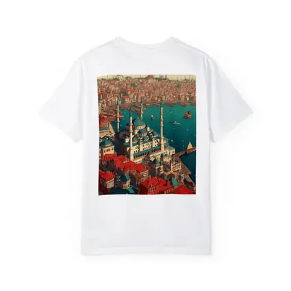 Istanbul Turkey Mosque City Illustration Art