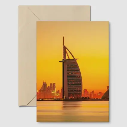 Burj Al Arab Dubai Skyline Sunset View