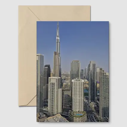 Burj Khalifa Towering Over Dubai Skyline