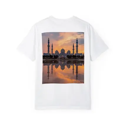 Sheikh Zayed Grand Mosque Sunset Reflection