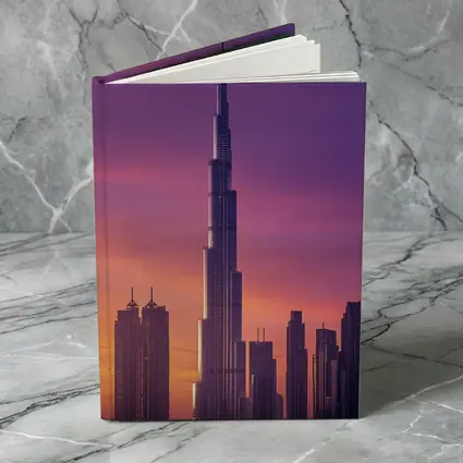 Burj Khalifa Dubai Purple Sunset Sky