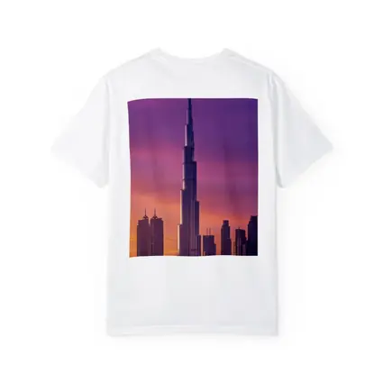 Burj Khalifa Dubai Purple Sunset Sky