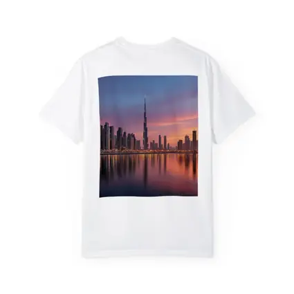Dubai Skyline Burj Khalifa Sunset Reflection
