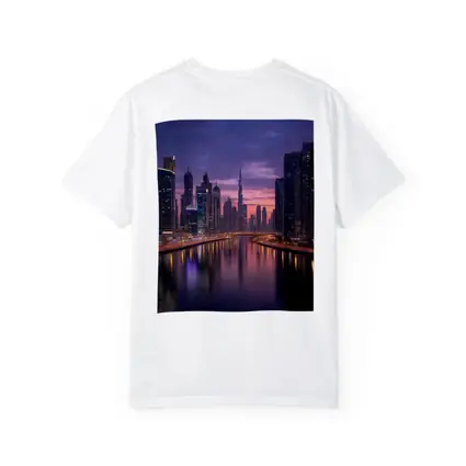 Dubai Skyline Burj Khalifa Sunset Reflection