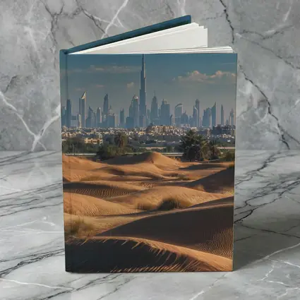 Dubai Skyline Burj Khalifa Desert Dunes