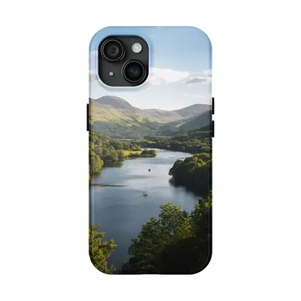 Scottish Loch Valley Green Hills Landscape