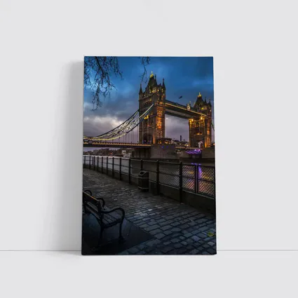 Tower Bridge London Night Illuminated Walkway