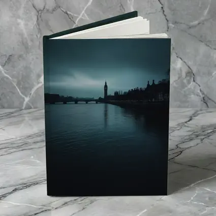 Big Ben Thames River Dark Moody Sky