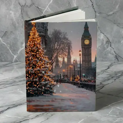 Big Ben London Snow Christmas Tree Winter