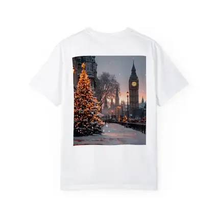 Big Ben London Snow Christmas Tree Winter