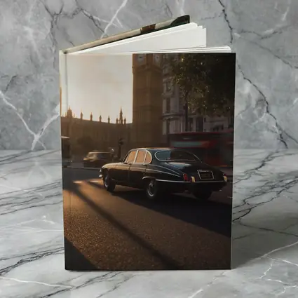 Jaguar E-Type Classic Car Big Ben London