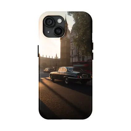 Jaguar E-Type Classic Car Big Ben London