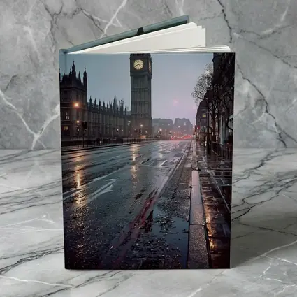 Big Ben Rainy Night London Street