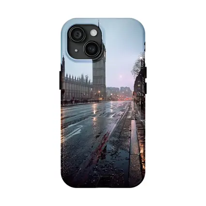 Big Ben Rainy Night London Street