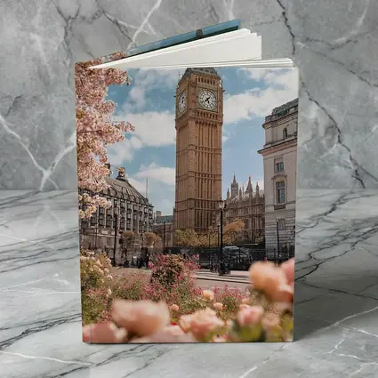 Big Ben London Spring Pink Flowers