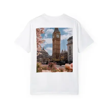 Big Ben London Spring Pink Flowers