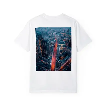 London City Skyline Aerial Dusk View