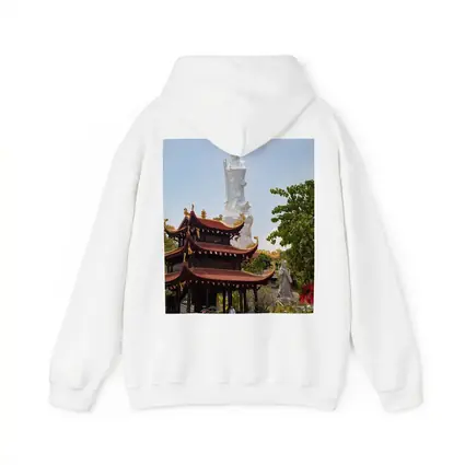 Guanyin Statue Buddhist Temple Vietnam Blue Sky