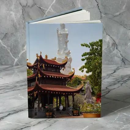 Guanyin Statue Buddhist Temple Vietnam Blue Sky