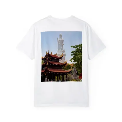 Guanyin Statue Buddhist Temple Vietnam Blue Sky