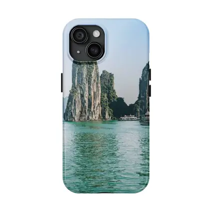 Ha Long Bay Limestone Karsts Teal Water