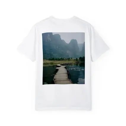 Wooden Dock Karst Mountains Misty Lake