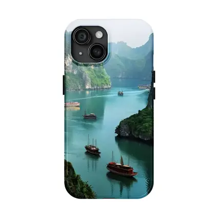 Ha Long Bay Karst Mountains Boats Vietnam