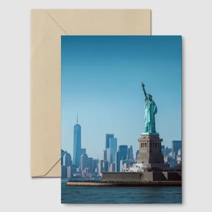 Statue of Liberty New York City Skyline
