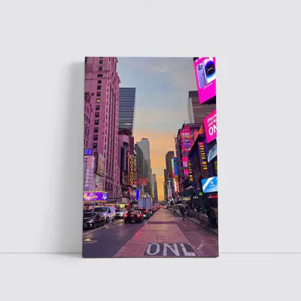 Times Square New York City Sunset Street