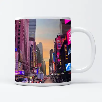 Times Square New York City Sunset Street