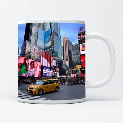 Yellow Taxi Times Square New York City