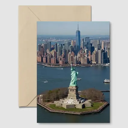 Statue of Liberty New York City Skyline