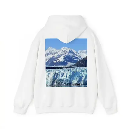 Glacier Bay Ice Wall Snow Mountains Alaska