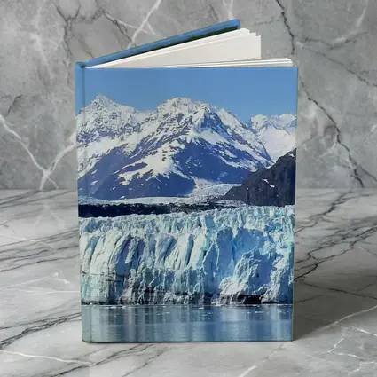Glacier Bay Ice Wall Snow Mountains Alaska