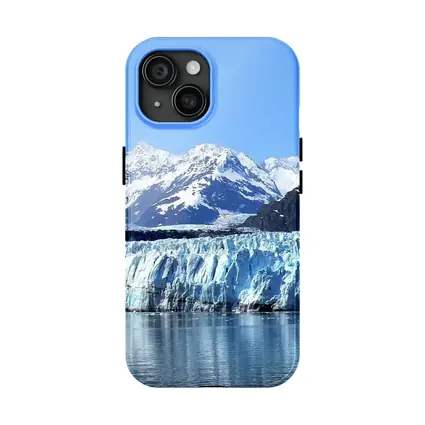 Glacier Bay Ice Wall Snow Mountains Alaska