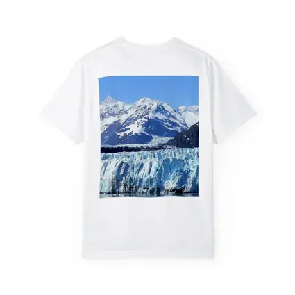 Glacier Bay Ice Wall Snow Mountains Alaska