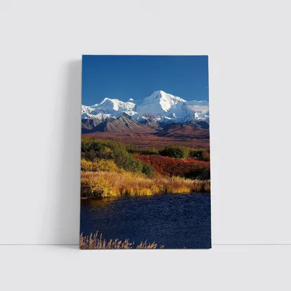 Denali Snow Peak Alaska Autumn Wilderness
