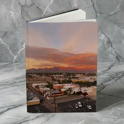 Tucson Arizona Sunset Mountains City View