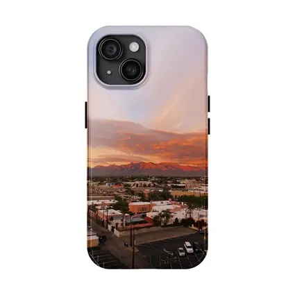 Tucson Arizona Sunset Mountains City View
