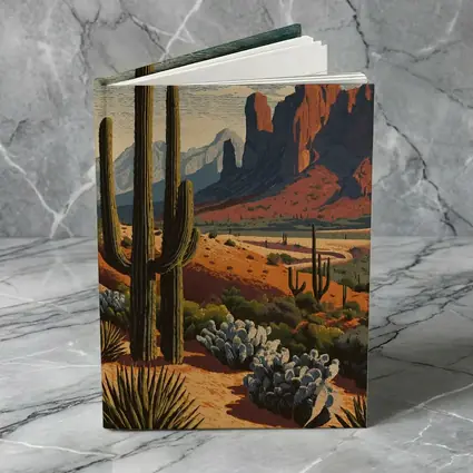 Desert Saguaro Cactus Red Rock Mountains