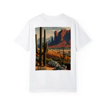 Desert Saguaro Cactus Red Rock Mountains