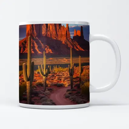 Monument Valley Desert Southwest Cactus Landscape