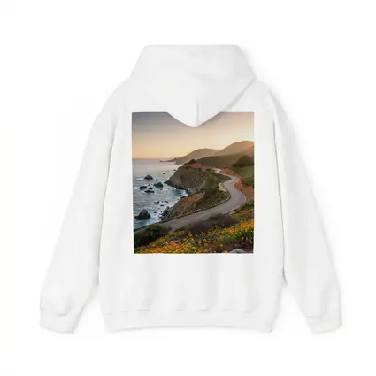 California Coastal Highway Sunset Wildflowers