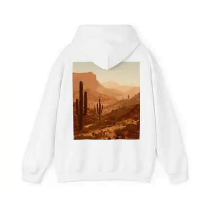 Desert Canyon Saguaro Cactus Warm Sunset