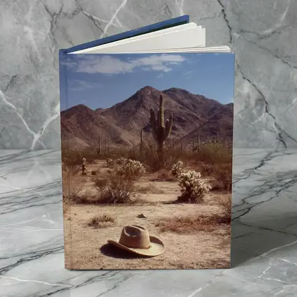 Cowboy Hat Saguaro Cactus Desert Mountain Landscape