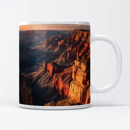 Grand Canyon Sunset Red Rock Cliffs