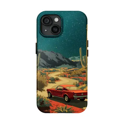 Ford Mustang Red Desert Night Drive