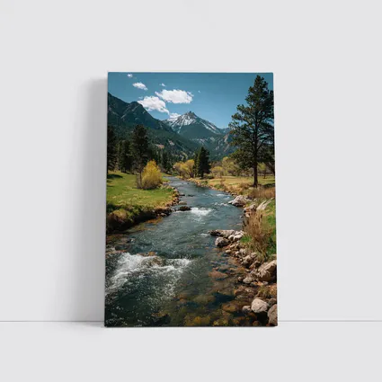 Mountain River Stream Rocky Colorado Landscape