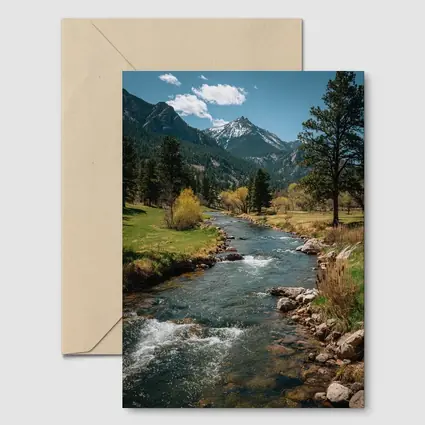 Mountain River Stream Rocky Colorado Landscape
