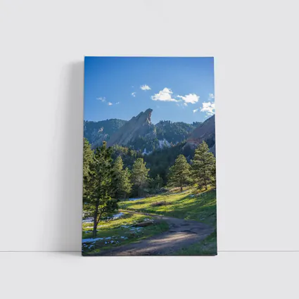 Flatirons Boulder Colorado Mountain Trail View